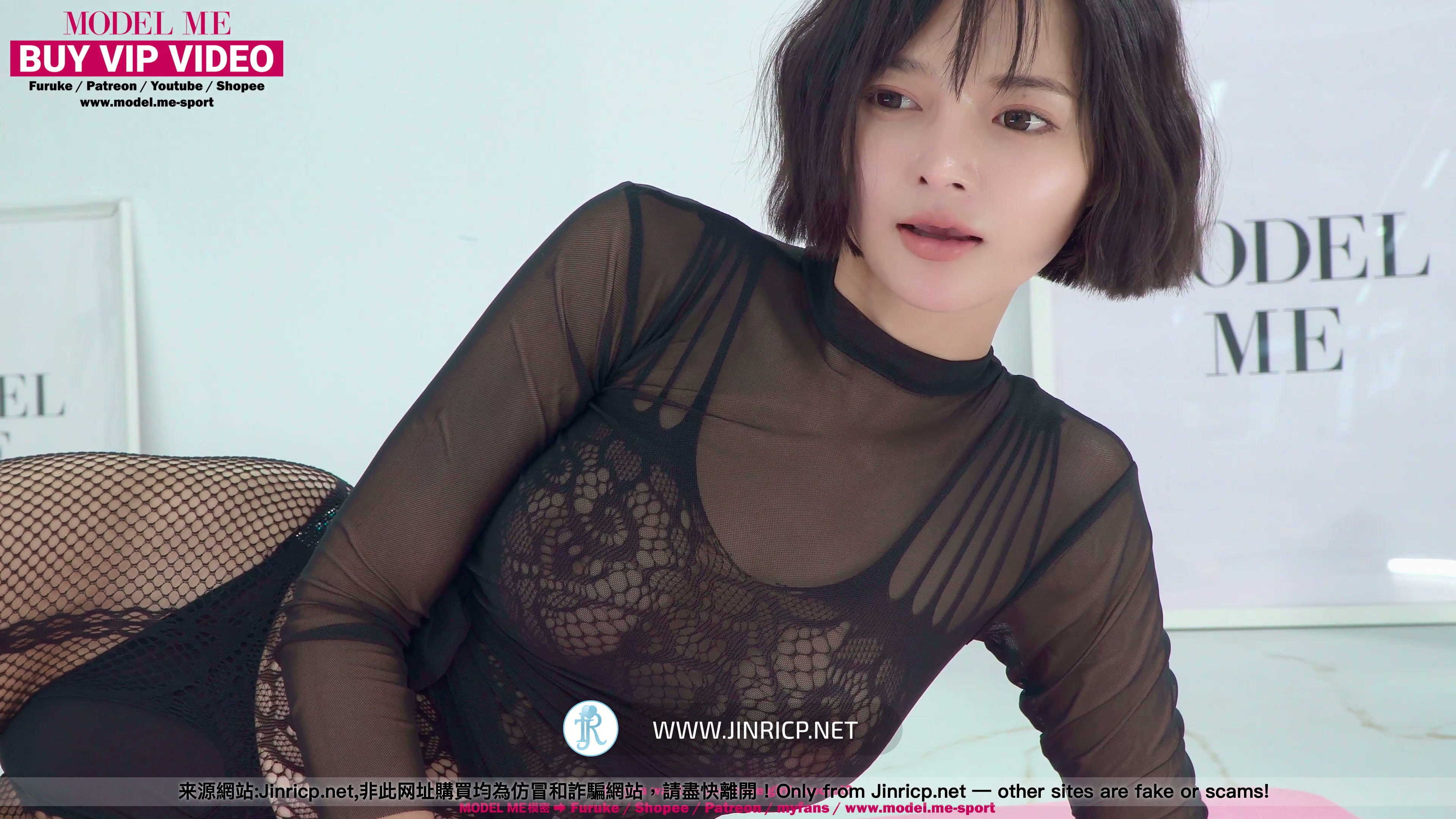 A粟 Eri 秘书的俏丽短发 蕾丝套装勾勒出她柔美而迷人的身形-JIN